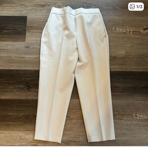 Aritzia Cream Ankle Pants